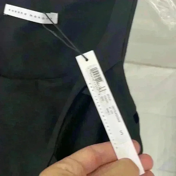 NWT- Revolve Susana Monaco - Side Faux Lace Up Tank Dress in Black Sz S - Picture 4 of 11